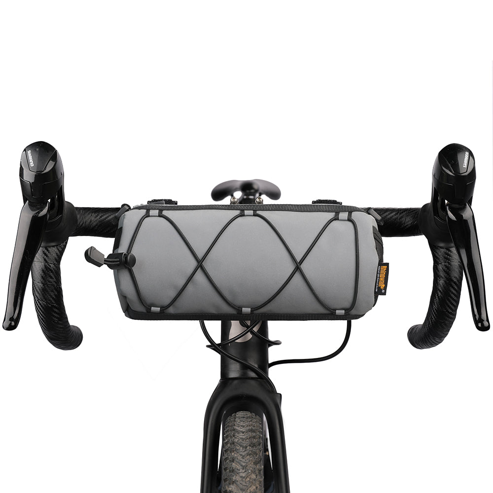 RHINOWALK RK9103 Reflective Polyester+PU Bicycle Handlebar Bag with Shoulder Strap RHINOWALK RK9103 Reflective Polyester+PU Bicycle Handlebar Bag with Shoulder Strap